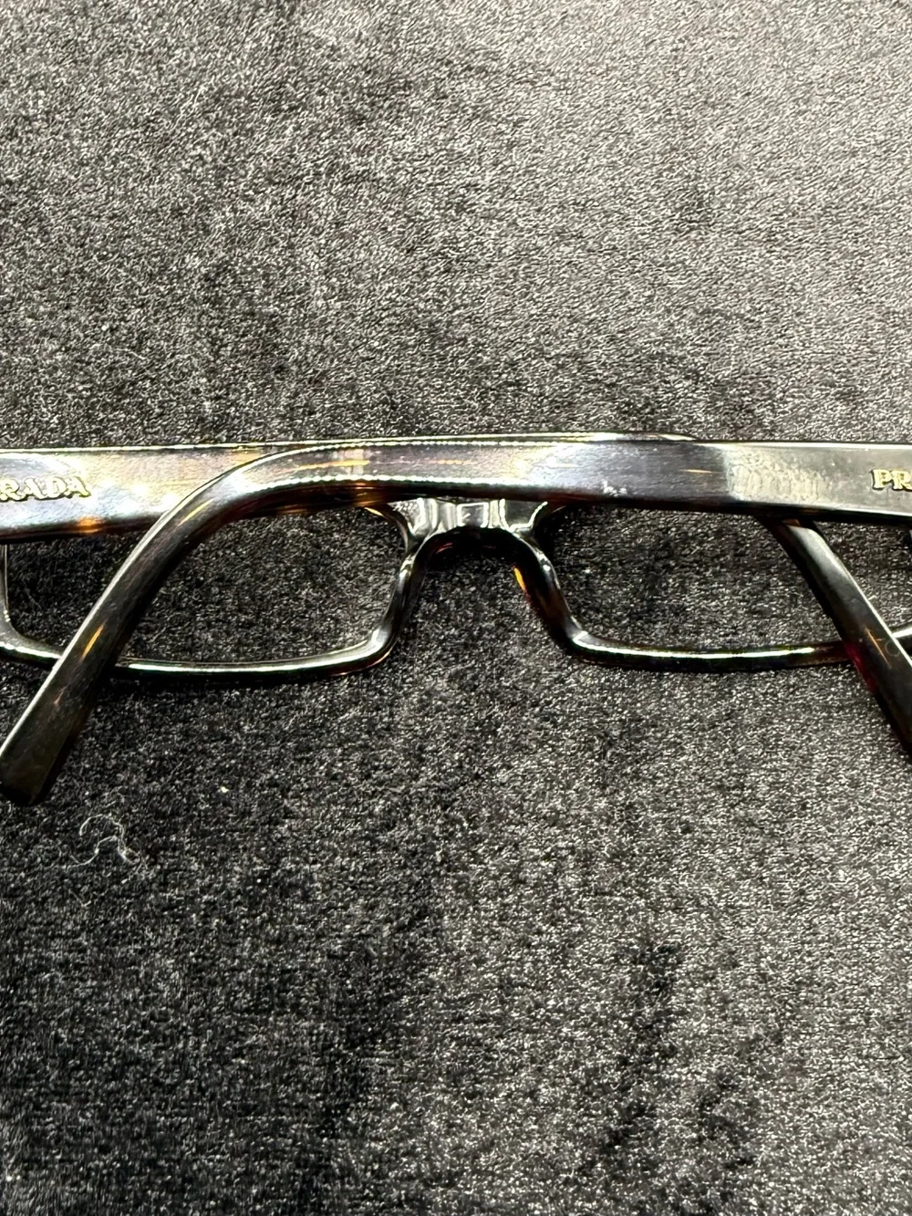 PRADA VPR 19L Tortoise Eyeglasses Frames 52-16-135 Made in Italy Y2K